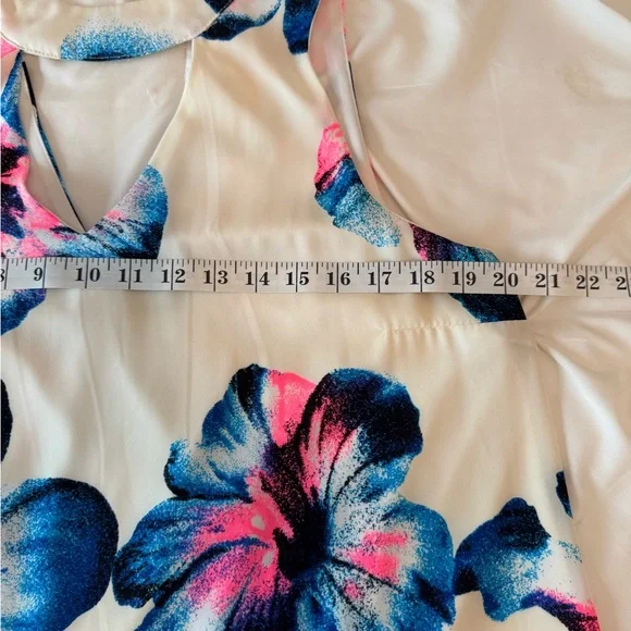 Peach Love California Pink, Blue And White Sleeveless Dress - Picture 7 of 10